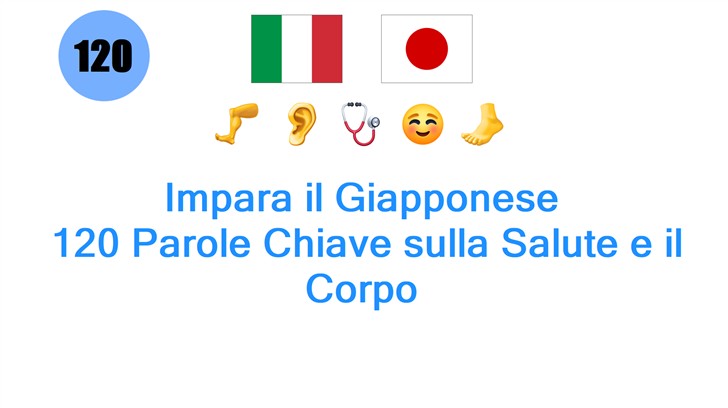 Impara il Giapponese: 120 Parole Chiave sulla Salute e il Corpo